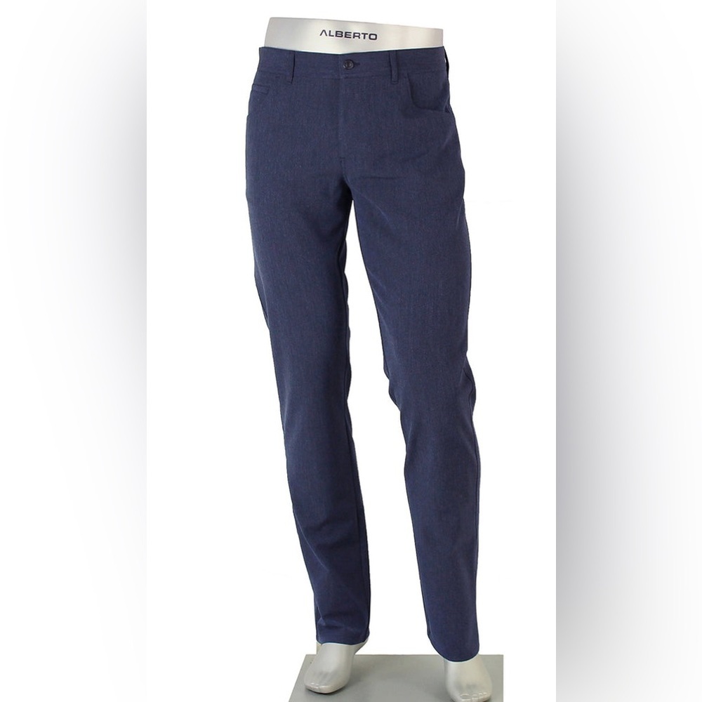 Alberto Ceramica Gray Tapered Sweatpants with Minimalist Design